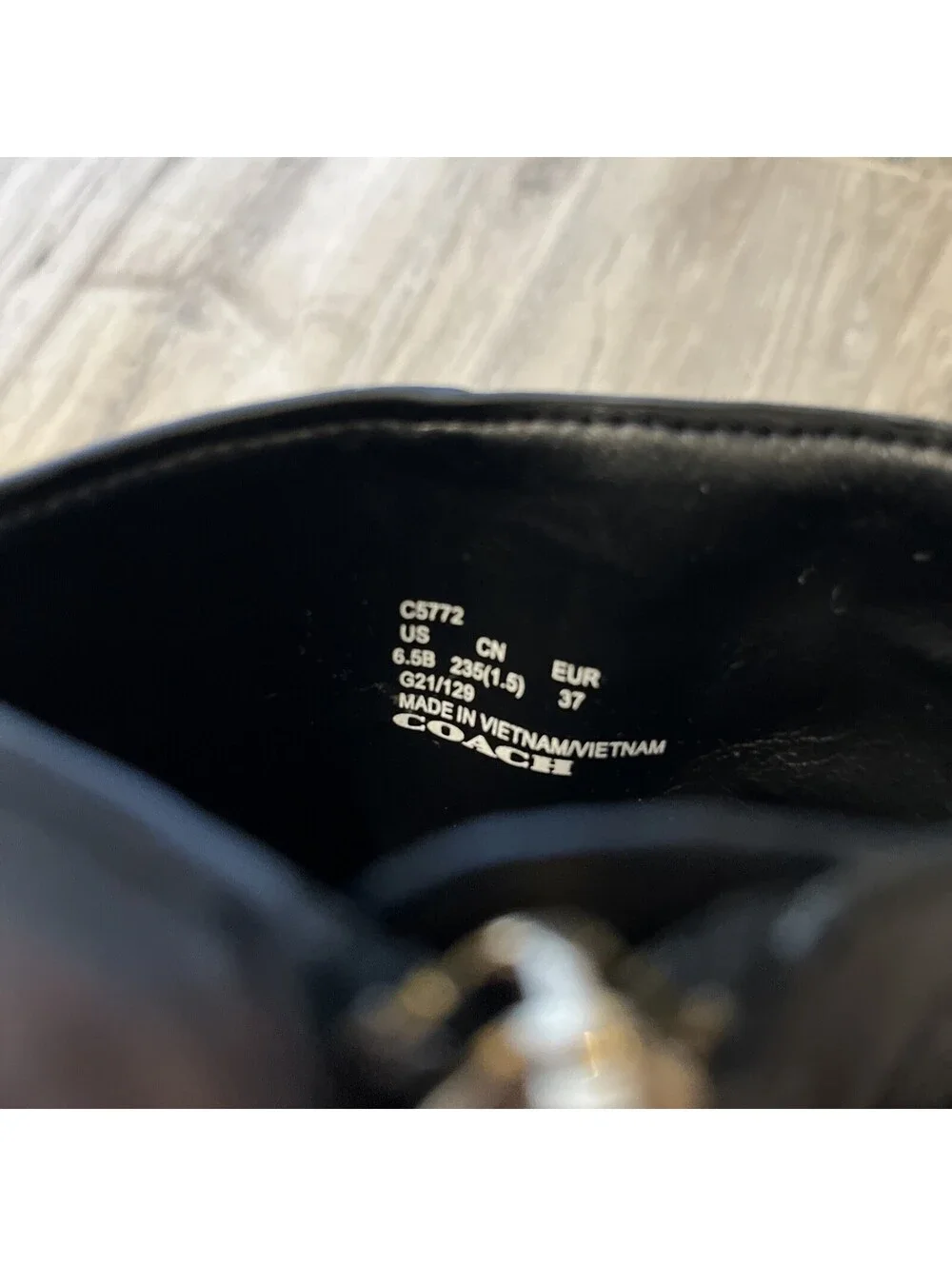 COACH LADIES MONOGRAM ANKLE BOOTIES SIZE US6.5B VGC